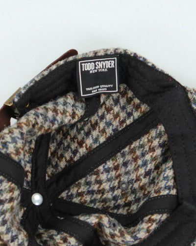 Vintage Todd Snyder Woolen Patterned Strap Back Cap - OS