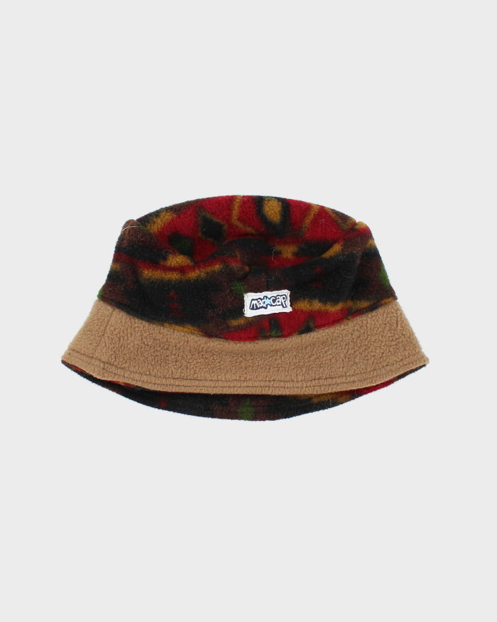 Vintage Y2K Mad Cap Reversible Fleeced Bucket Hat - OS