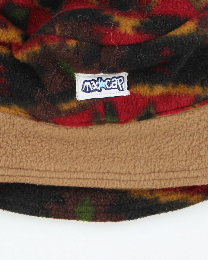 Vintage Y2K Mad Cap Reversible Fleeced Bucket Hat - OS