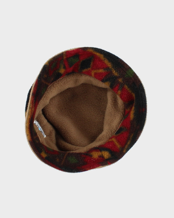 Vintage Y2K Mad Cap Reversible Fleeced Bucket Hat - OS