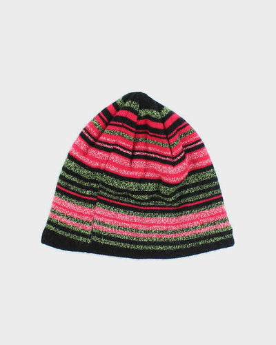Vintage Y2K Asics Striped Skull Toque Beanie - OS