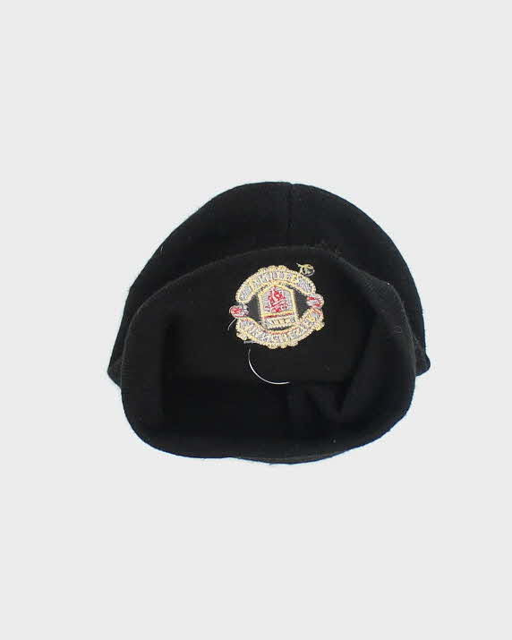 Vintage Y2K Manchester United FC Skull Toque Beanie - OS
