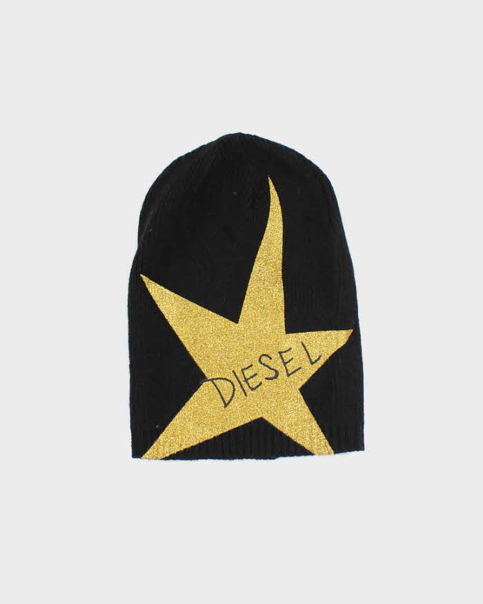 Vintage Y2K Diesel Big Star Skull Toque Beanie - OS