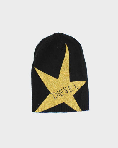 Vintage Y2K Diesel Big Star Skull Toque Beanie - OS