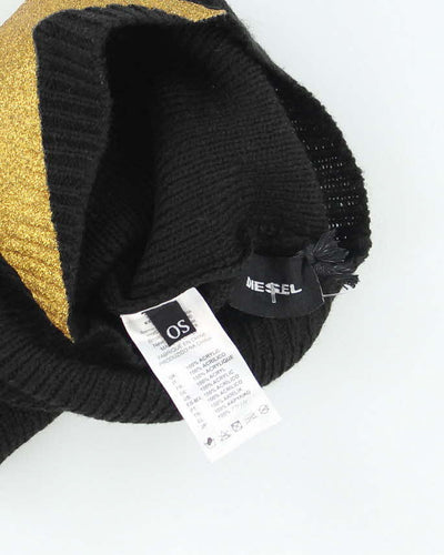Vintage Y2K Diesel Big Star Skull Toque Beanie - OS