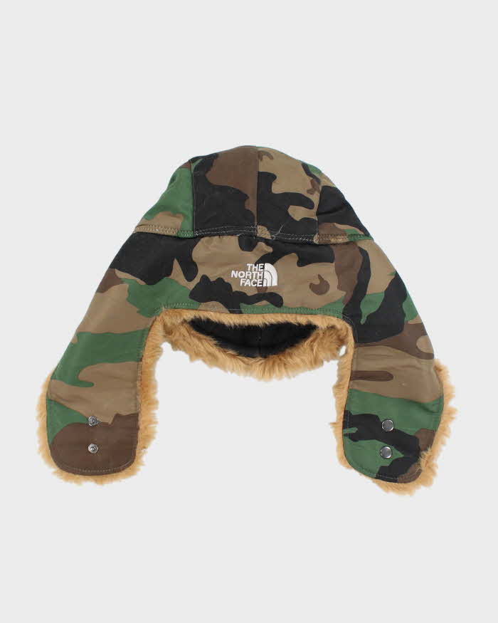 Vintage The North Face Camouflage Lined Cold Weather Hat - OS