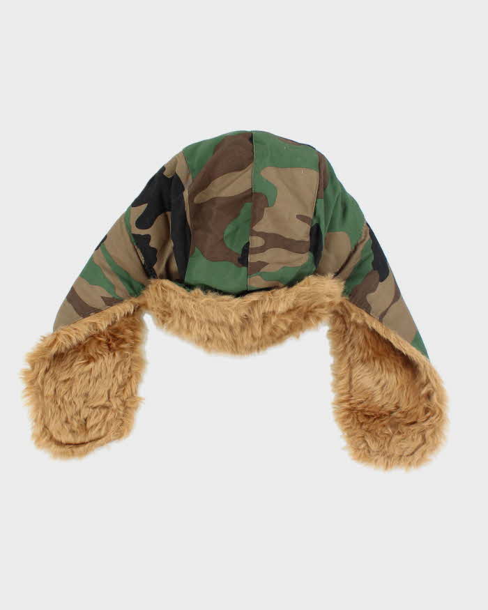 Vintage The North Face Camouflage Lined Cold Weather Hat - OS
