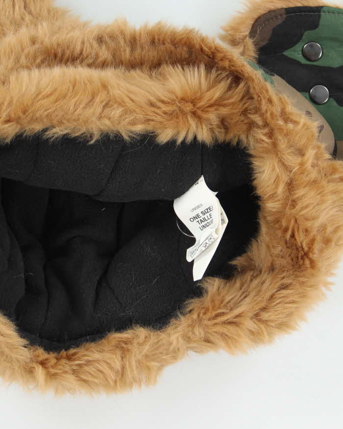 Vintage The North Face Camouflage Lined Cold Weather Hat - OS