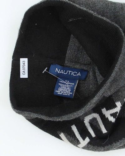 Vintage Y2K Nautica Spell Out Toque Beanie - OS