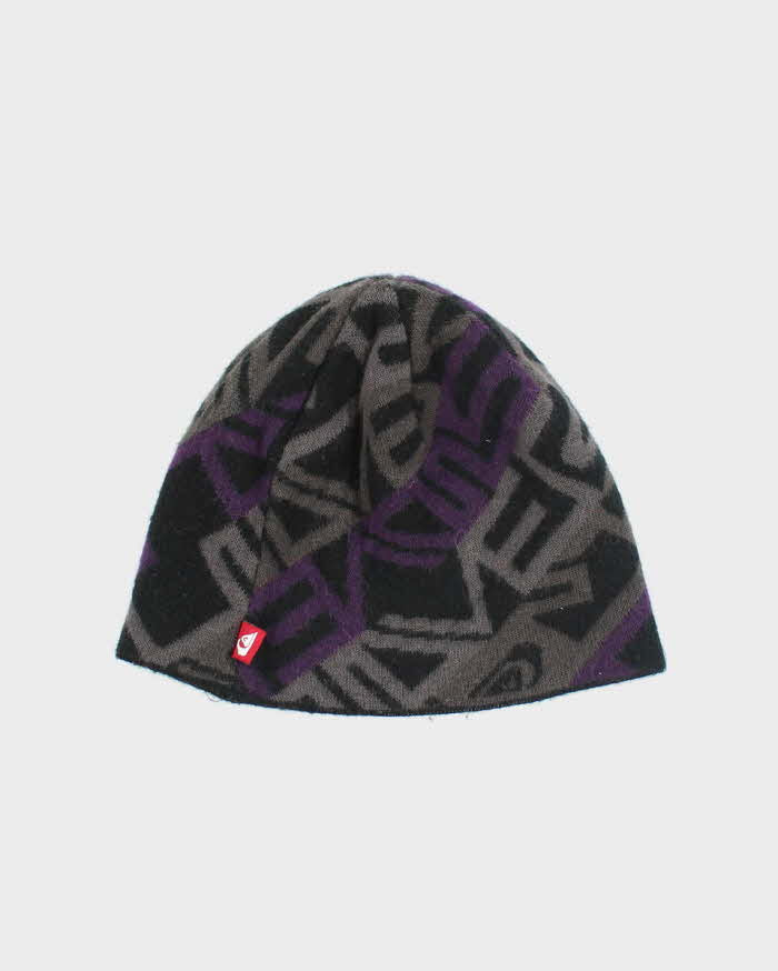 Vintage Y2K Quiksilver Patterned Toque Beanie - OS