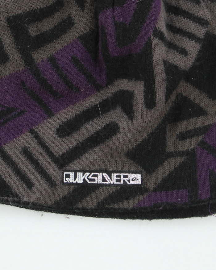 Vintage Y2K Quiksilver Patterned Toque Beanie - OS