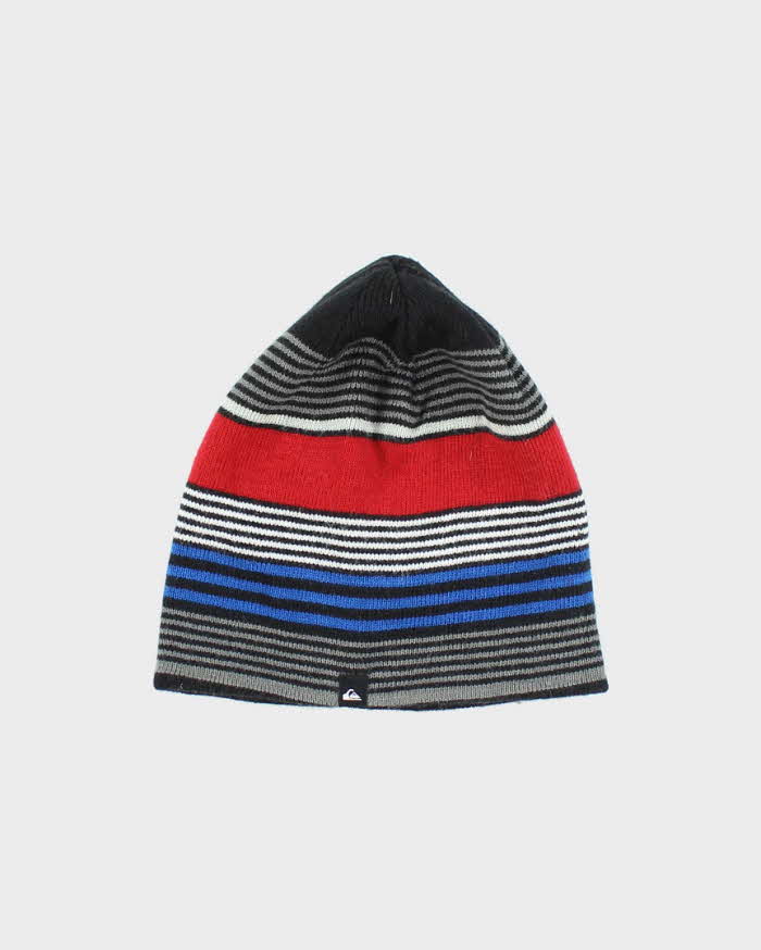 Vintage Y2K Quiksilver Striped Toque Beanie - S