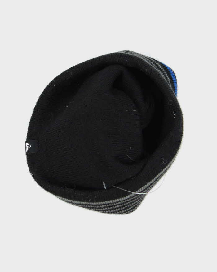 Vintage Y2K Quiksilver Striped Toque Beanie - S