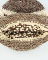 Vintage 80's Cowichan Style Wool Toque Beanie - OS