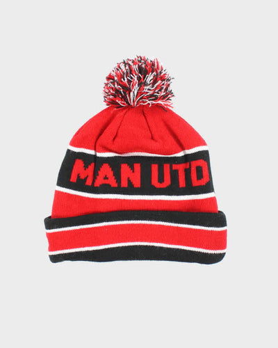 Vintage Manchester United FC New Era Bobble Beanie - OS