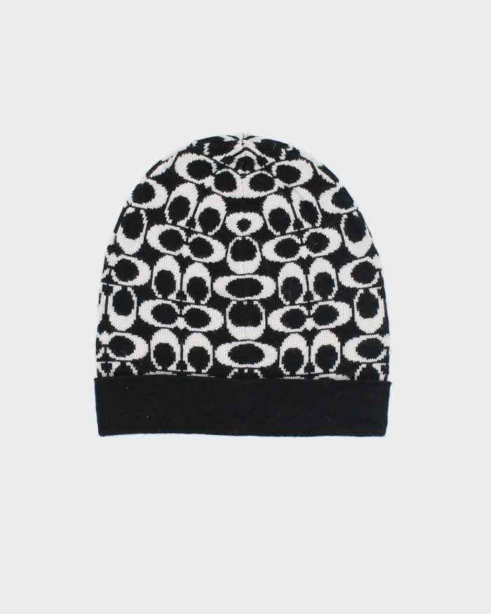 Vintage 2000's Coach Monogram Logo Beanie - OS