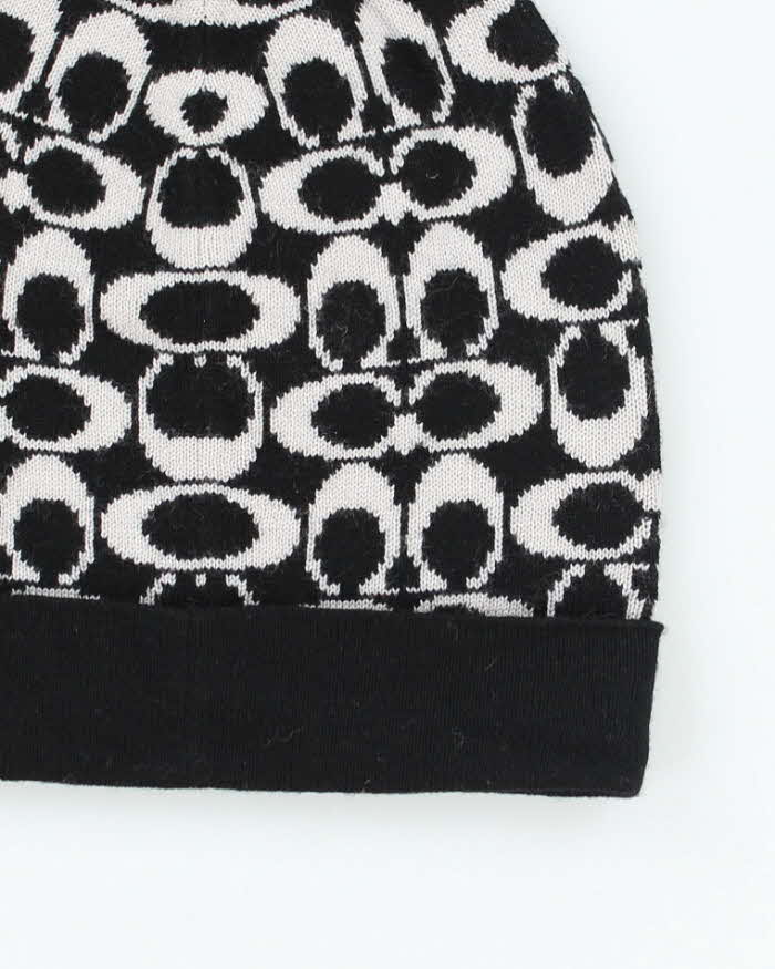 Vintage 2000's Coach Monogram Logo Beanie - OS