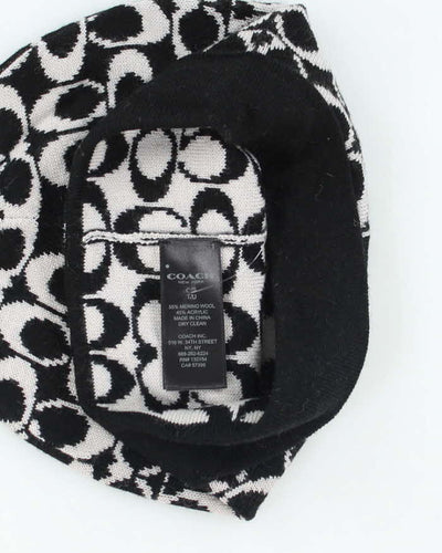 Vintage 2000's Coach Monogram Logo Beanie - OS