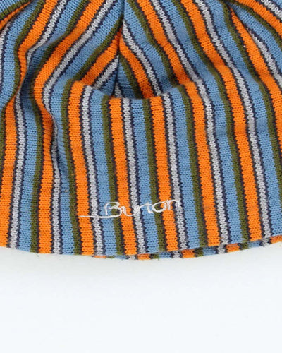 Vintage 90's Burton Striped Small Logo Toque Beanie - OS