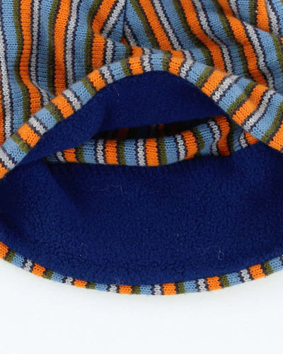 Vintage 90's Burton Striped Small Logo Toque Beanie - OS