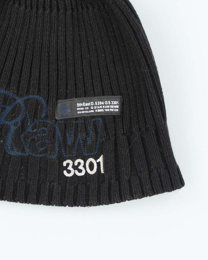 Vintage Y2K G-Star Raw Ribbed Toque Beanie - OS