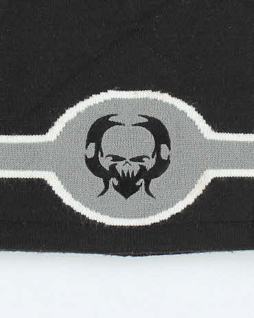 Vintage 2000's Gothic Embroidered Toque Beanie - OS