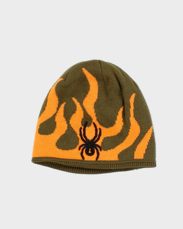 Vintage 2000's Spyder Flames Insulated Toque Beanie - OS
