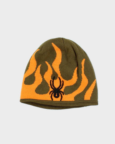 Vintage 2000's Spyder Flames Insulated Toque Beanie - OS