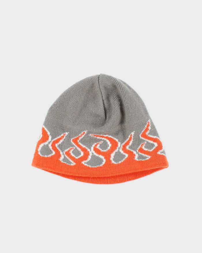 Vintage Y2K Flames Toque Beanie - OS