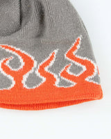 Vintage Y2K Flames Toque Beanie - OS
