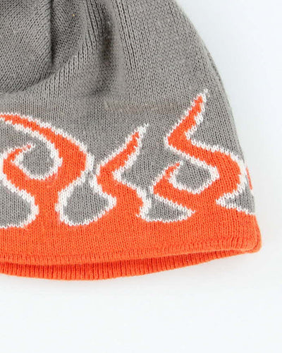Vintage Y2K Flames Toque Beanie - OS