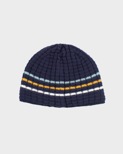 Vintage Y2K Quiksilver Striped Insulated Toque Beanie - OS