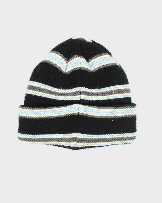 Vintage Stussy Striped Embroidered Watch Beanie - OS