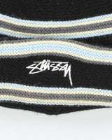 Vintage Stussy Striped Embroidered Watch Beanie - OS