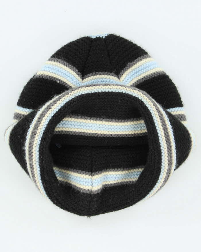 Vintage Stussy Striped Embroidered Watch Beanie - OS