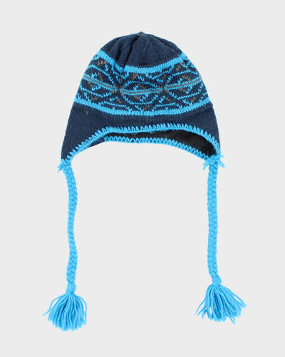 Vintage Columbia Insulated Patterned Toggle Ski Beanie - OS