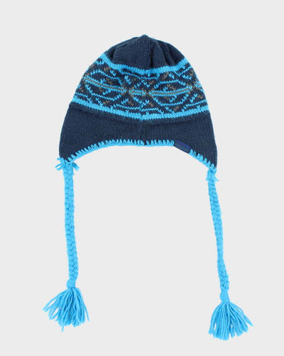 Vintage Columbia Insulated Patterned Toggle Ski Beanie - OS