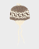 Vintage 80's Cowichan Patterned Wool Toggle Beanie - OS
