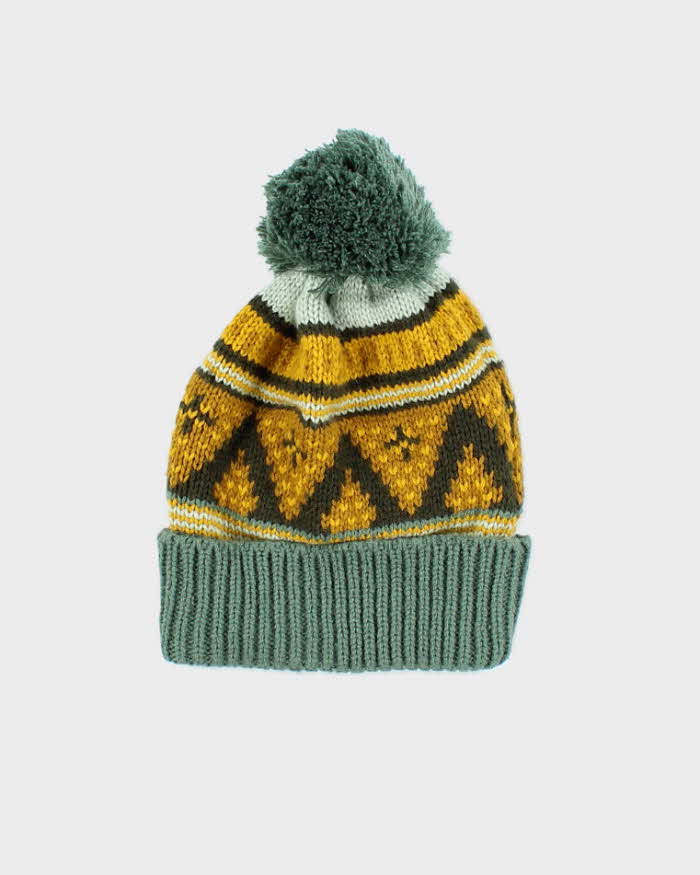 Vintage 2000's Arc'teryx Patterned Bobble Beanie - OS