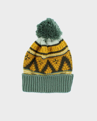 Vintage 2000's Arc'teryx Patterned Bobble Beanie - OS