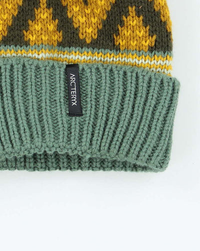 Vintage 2000's Arc'teryx Patterned Bobble Beanie - OS