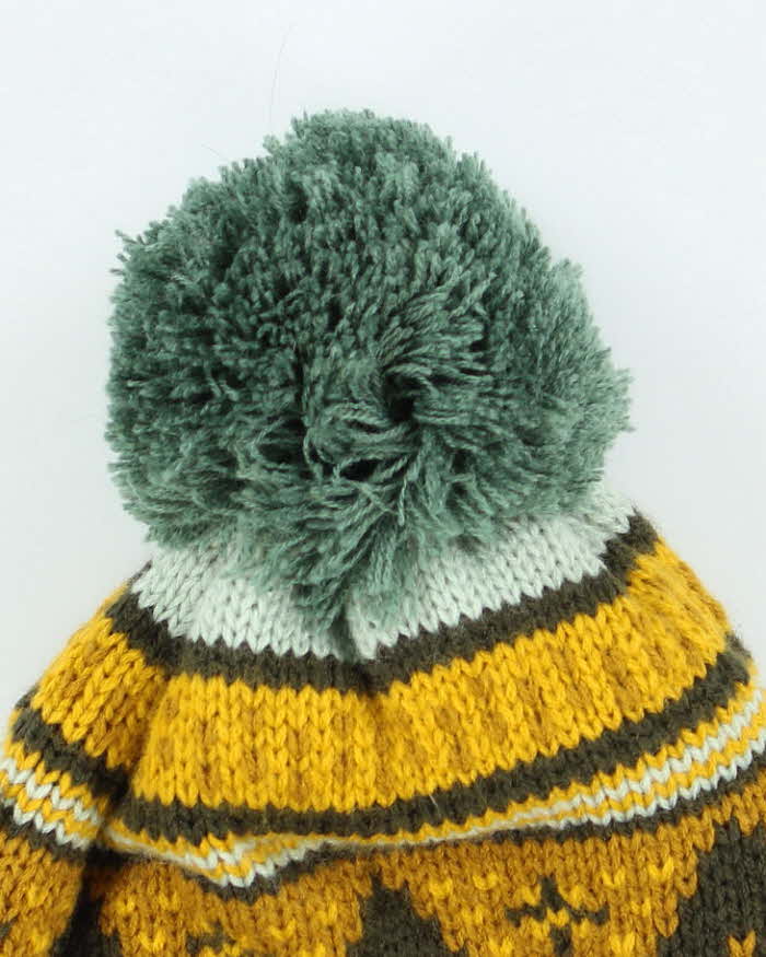 Vintage 2000's Arc'teryx Patterned Bobble Beanie - OS