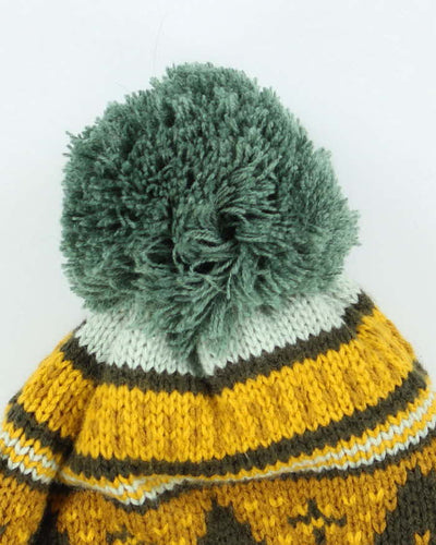 Vintage 2000's Arc'teryx Patterned Bobble Beanie - OS