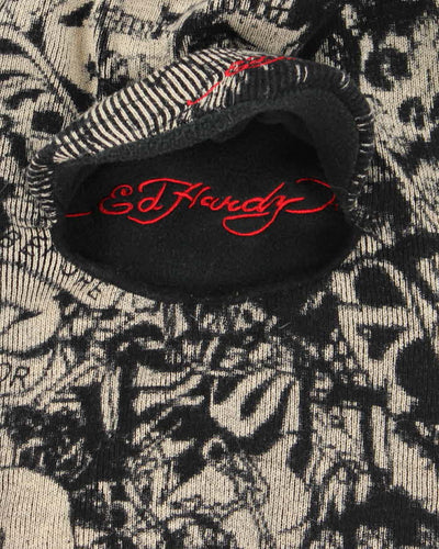 Vintage Y2K Ed Hardy All Over Print Balaclava - OS