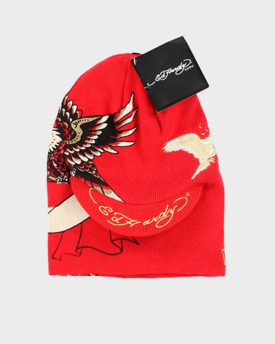 Vintage Y2K DSWT Ed Hardy Eagle Graphic Print Balaclava - OS