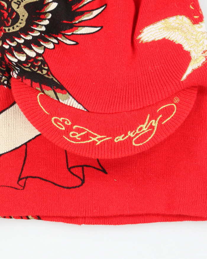 Vintage Y2K DSWT Ed Hardy Eagle Graphic Print Balaclava - OS