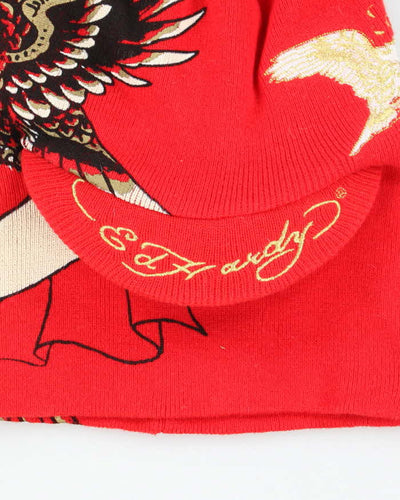 Vintage Y2K DSWT Ed Hardy Eagle Graphic Print Balaclava - OS