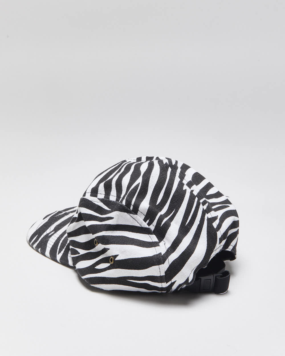 Vintage 2000's Supreme New York Zebra Print 5-Panel Camp Cap - OS