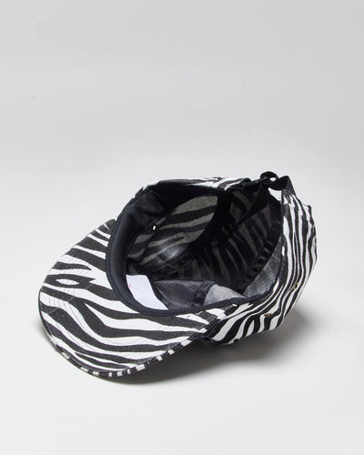 Vintage 2000's Supreme New York Zebra Print 5-Panel Camp Cap - OS