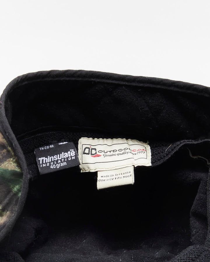 Vintage 90's Inuslated Real Tree Camouflage Ear Flaps Cap - OS